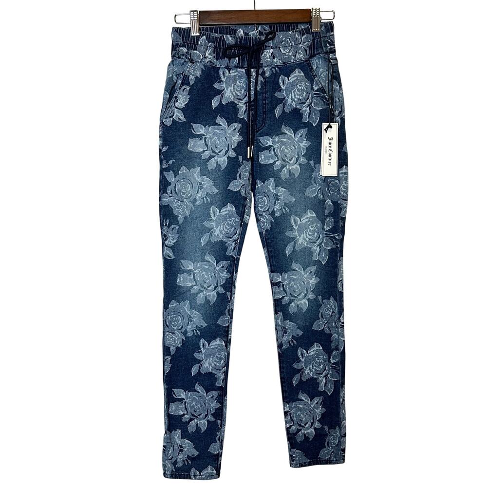 NWT Juicy Couture Laguna Floral Jogger Jeans – Size 25 – Pull-On‎ Style - Picture 3 of 15